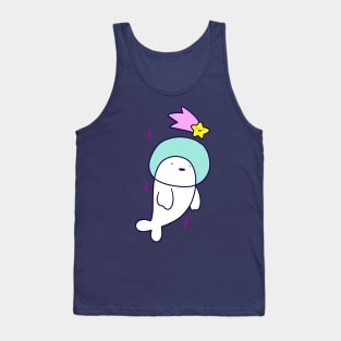 Astronaut Harp Seal and Shooting Star Tank Top